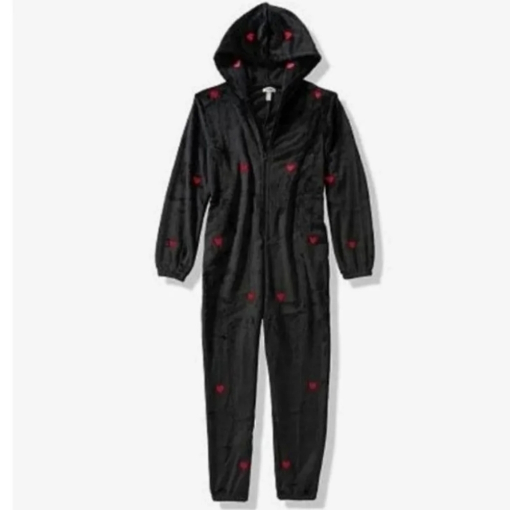 VS Pink Teddy Sleep One Piece Onesie Hoodie
